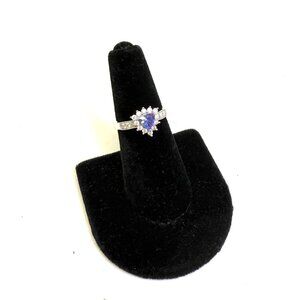 😍"Put a Ring On IT Event" Tanzanite Moissanite Sunburst Ring